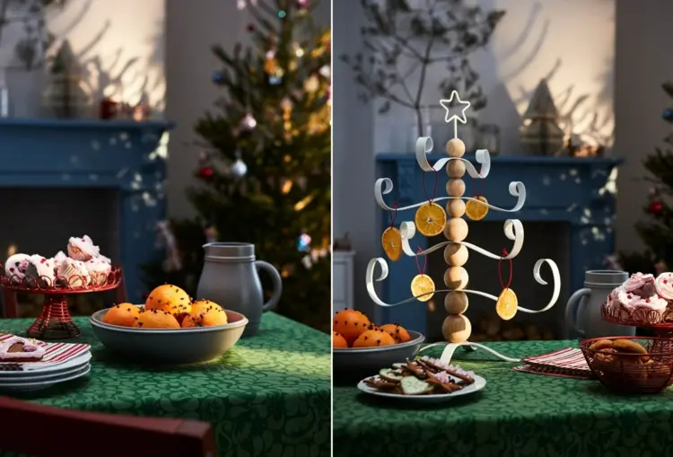 Ikea zu Weihnachten 2022 - Tischdekoration in DIY-Optik