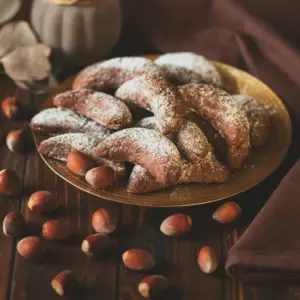 Kipferl Rezepte mit Nutella oder andere Nougat- oder Haselnusscreme