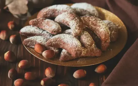 Kipferl Rezepte mit Nutella oder andere Nougat- oder Haselnusscreme