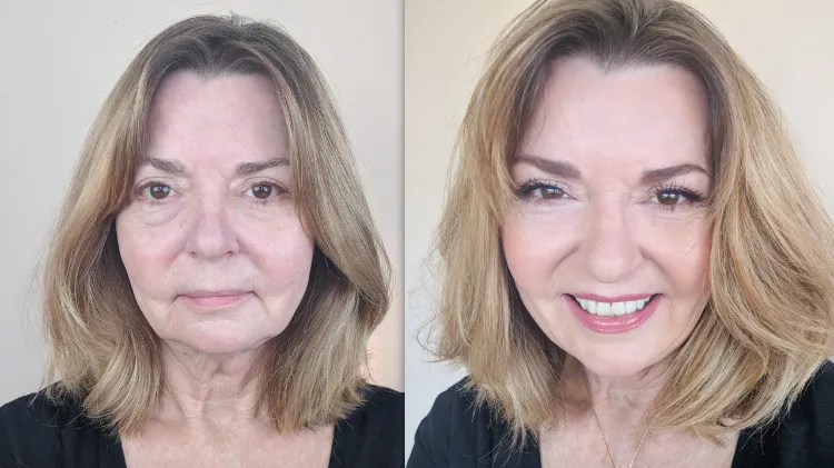 Make-up Tipps reife Haut Contouring ab 50 Tipps