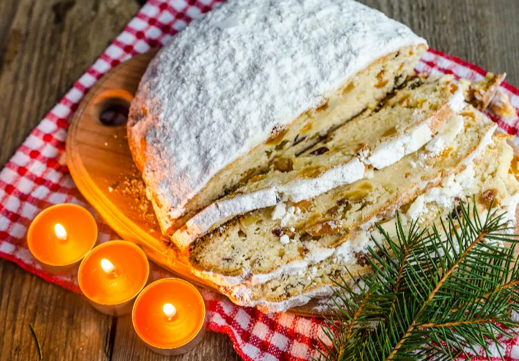 Stollen backen ohne Hefe bester Butterstollen Rezept saftig