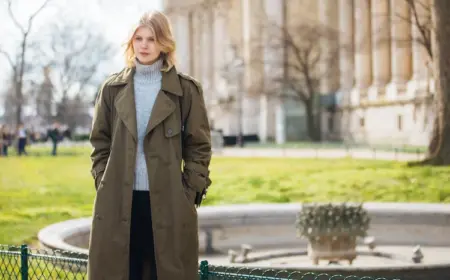 Trenchcoat in verschidenen Farben und Längen im Herbst tragen