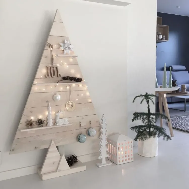 Weihnachtsbaum Alternativen skandinavische Deko Weihnachten