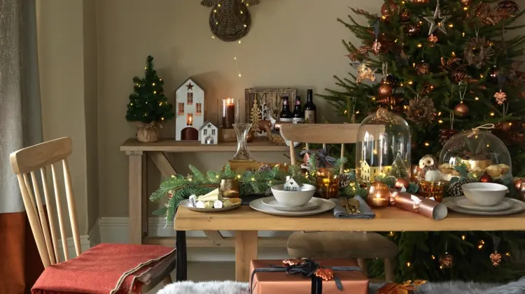 Weihnachtsdeko fürs Wohnzimmer von Ikea - Schmücken Sie den Esstisch festlich