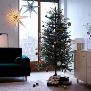 Weihnachtsdeko fürs Wohnzimmer von Ikea - Skandinavische Atmosphäre im Raum kreieren
