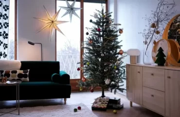 Weihnachtsdeko fürs Wohnzimmer von Ikea - Skandinavische Atmosphäre im Raum kreieren