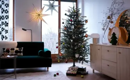 Weihnachtsdeko fürs Wohnzimmer von Ikea - Skandinavische Atmosphäre im Raum kreieren