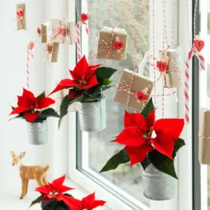 Weihnachtsdeko für Fenster mit Weihnachtsstern