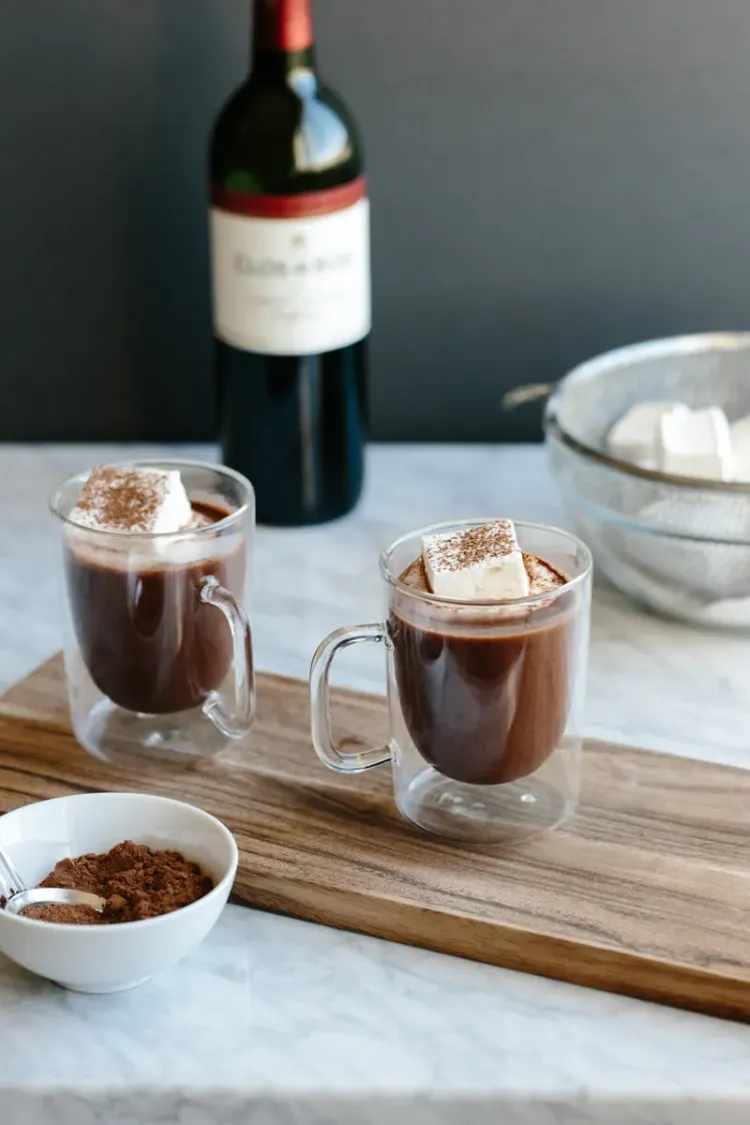 Wintercocktails Rezepte Rotwein-Kakao aus dem Thermomix