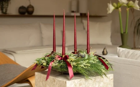 adventskranz auf einem tablett selber machen