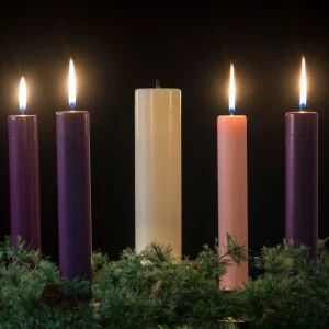 adventskranz mit stabkerzen selber basteln