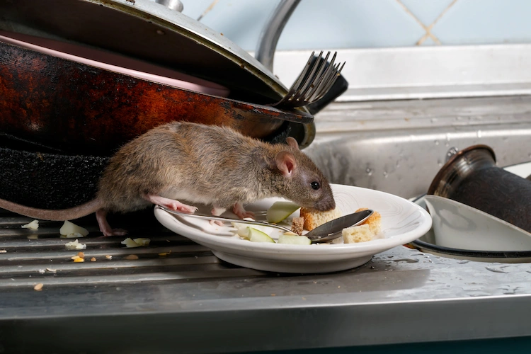 auf der suche nach nahrung im küchenbereich können nagetiere wie mäuse und ratten krankheiten ausbreiten