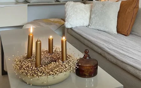 goldener adventskranz moderneс design