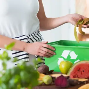 nachhaltige kompostierung in der wohnung durch zersetzen von obstschalen und essensreste