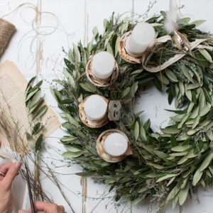 schönen frischen adventskranz machen