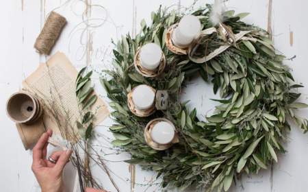 schönen frischen adventskranz machen