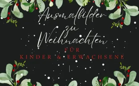 Ausmalbilder für Weihnachten kostenlos ausdrucken für Kinder und Erwachsene