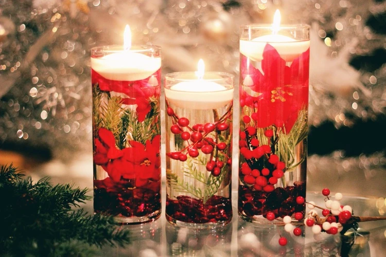 DIY schwimmende Kerzen im Glas Last Minute Deko Weihnachten