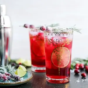 Festliche Rezepte für Weihnachtscocktail mit Gin