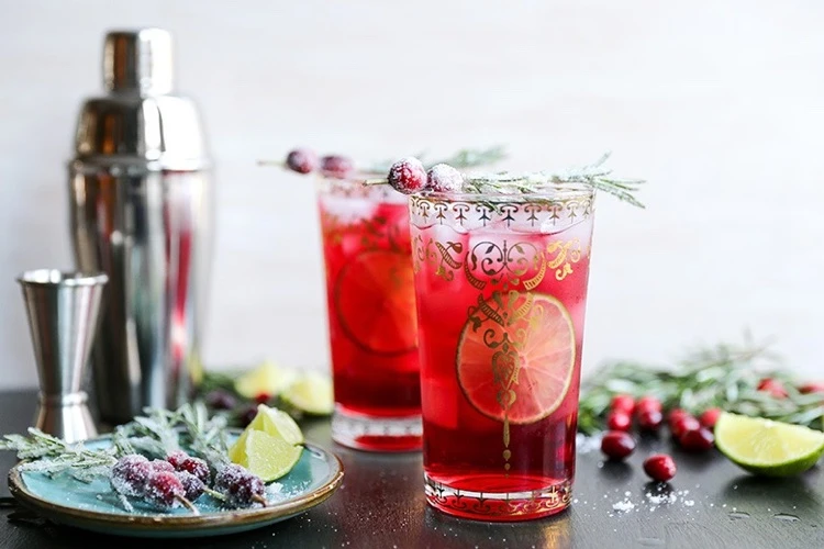 Festliche Rezepte für Weihnachtscocktail mit Gin