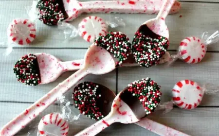 Geschenke aus der Küche für Eltern - süße Löffel mit Lutschbonbons