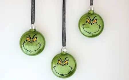 Grinch Baumschmuck - Diese DIY-Ideen sind perfekt für Weihnachten