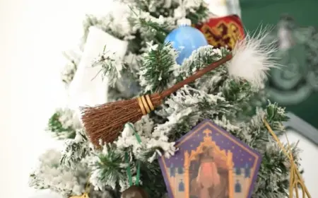 Harry Potter Besen Christbaumschmuck selber basteln