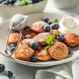 Poffertjes Rezept einfach Silvester Fingerfood Ideen