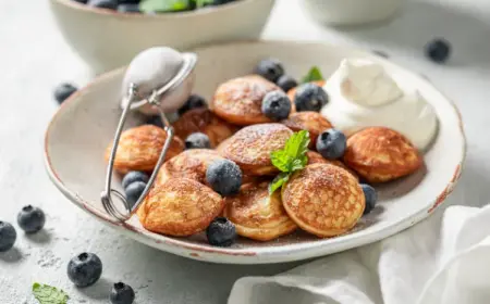 Poffertjes Rezept einfach Silvester Fingerfood Ideen