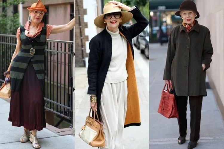 Schicke Kleidung für ältere Damen