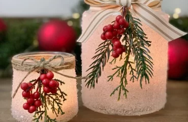 Selbst gemachte Weihnachtsgeschenke 2022 - Pfefferminzöl-Kerzen selber herstellen