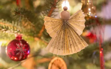 Upcycling Engel basteln aus altem Papier nachhaltige Weihnachtsdeko DIY Ideen