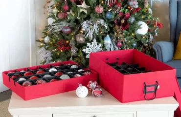 Weihnachtsdeko aufbewahren - Schubladenteiler mit Gitter