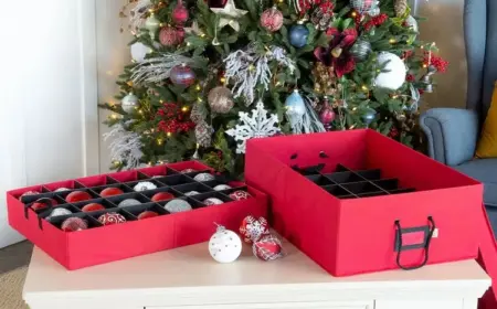 Weihnachtsdeko aufbewahren - Schubladenteiler mit Gitter