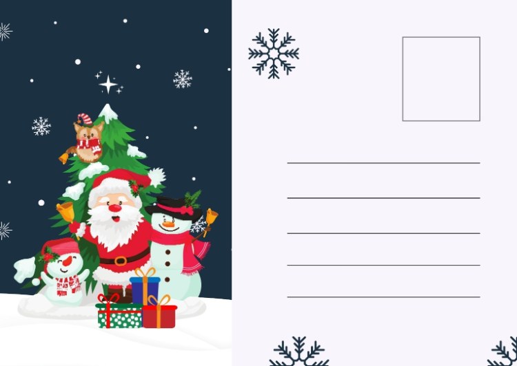 Weihnachtskarten kostenlos herunterladen und per Post verschicken