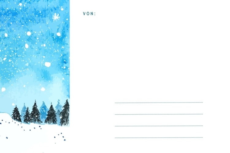 Weihnachten im Farbenglanz: Kostenlose Weihnachtskarten-Vorlagen für Word zum Ausmalen!