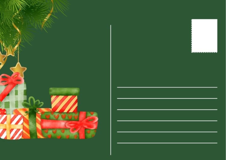 Weihnachtskarten zum Herunterladen und Ausdrucken per Post verschicken
