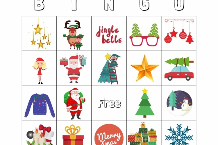 TSLBW Weihnachten Bingo Spiel - 24 Lustige Karten Für Festliche Partyabende Mit Familie & Freunden