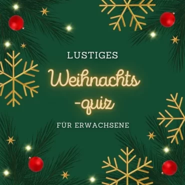 Witziges Weihnachtsquiz für die Familie und Freunde kostenlos ausdrucken