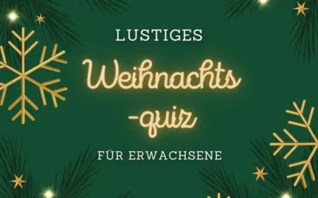 Witziges Weihnachtsquiz für die Familie und Freunde kostenlos ausdrucken