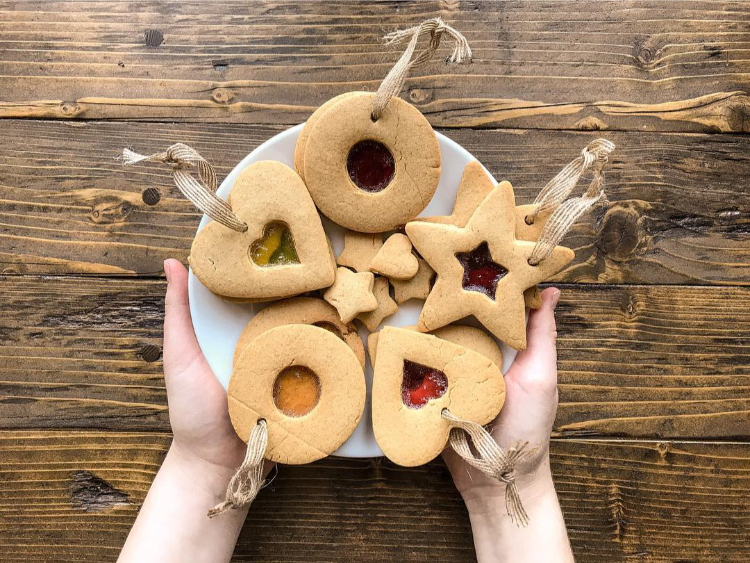 essbare weihnachtsdeko lebkuchen baumdeko zum aufhängen