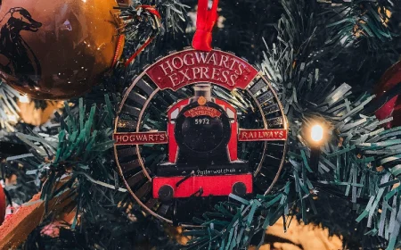 harry potter weihnachtsbaumschmuck hogwarts express