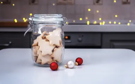 im glas leckere plätzchen aufbewahren und für weihnachtliche stimmung sorgen