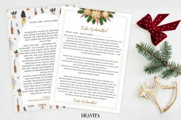 Kinder überraschen mit einem Brief vom Weihnachtsmann