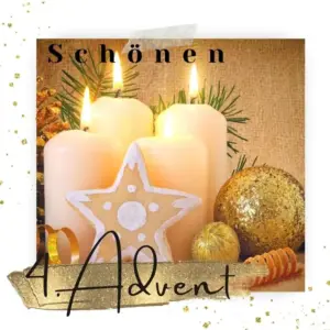 schönen 4.Advent feiern mit Familie und Freunden