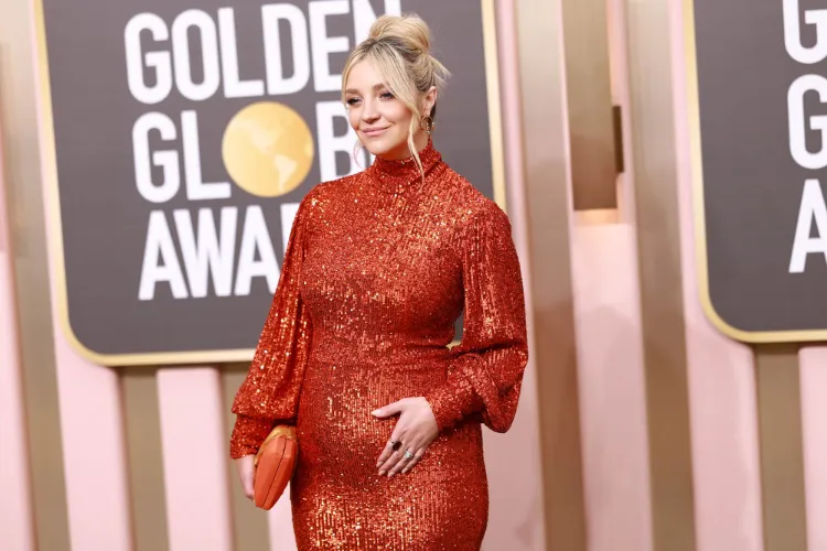 Abby Elliott Schwangerschaft Golden Globes 2023 Outfits