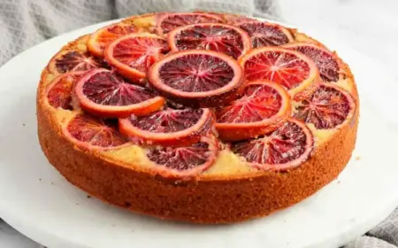 Blutorangen Kuchen Rezept - Saftig, fruchtig und lecker backen