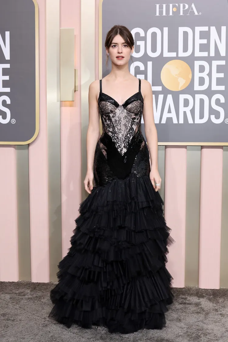 Daisy Edgar Jones Golden Globes Outfits 2023 Gothic Modetrend