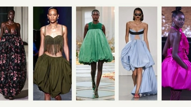 Ein Bubble-Kleid ist eine lustige Ergänzung zu den Kleider-Trends 2023
