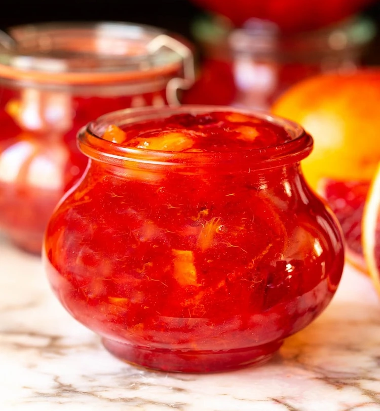 Ein Rezept für einfache Blutorangen Marmelade zum Selbermachen